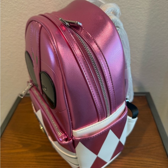 NWT Power Rangers Pink Ranger Cosplay Loungefly Mini Backpack - Picture 6 of 7